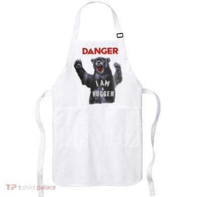 Funny Danger Im Hugger Bear Sun Nerd Geek Graphic Apron