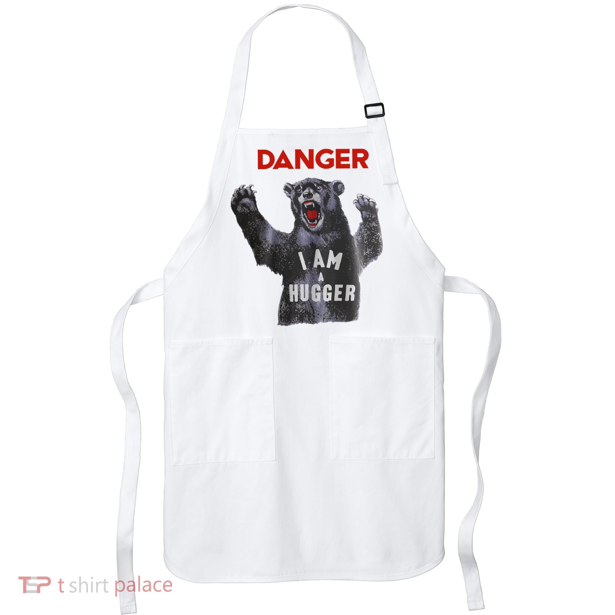 Funny Danger Im Hugger Bear Sun Nerd Geek Graphic Apron