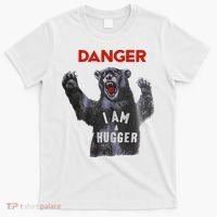 Funny Danger Im Hugger Bear Sun Nerd Geek Graphic T-Shirt thumb 0