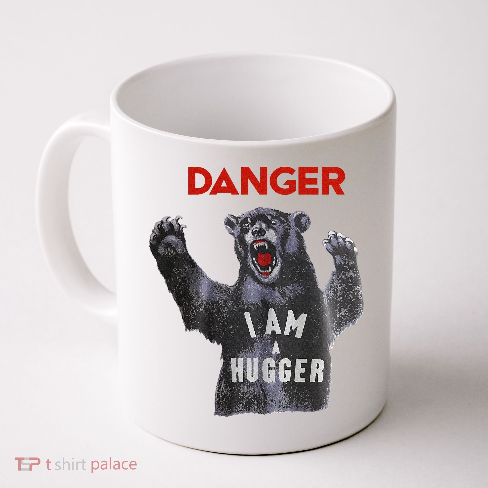 Funny Danger Im Hugger Bear Sun Nerd Geek Graphic Coffee Mug