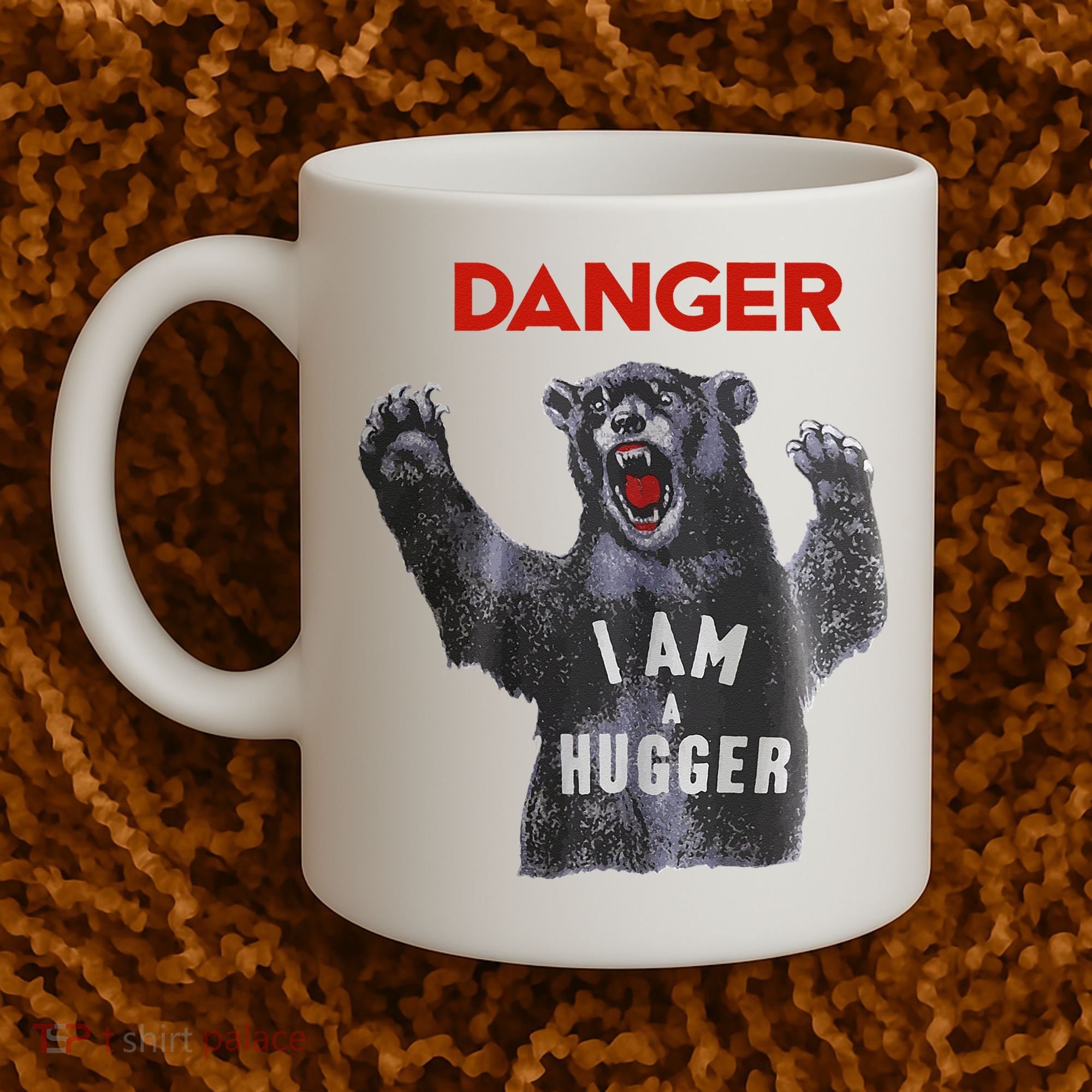 Funny Danger Im Hugger Bear Sun Nerd Geek Graphic Coffee Mug
