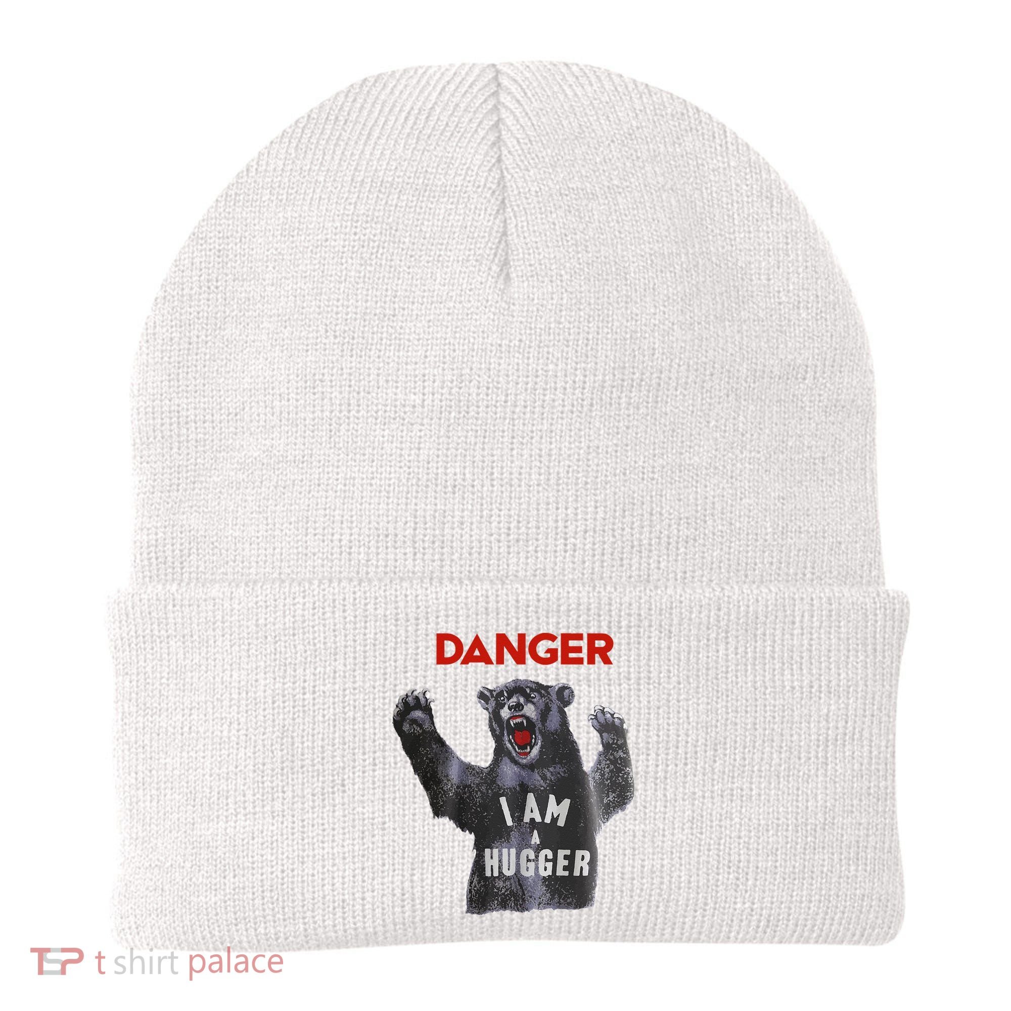 Funny Danger Im Hugger Bear Sun Nerd Geek Graphic Beanie