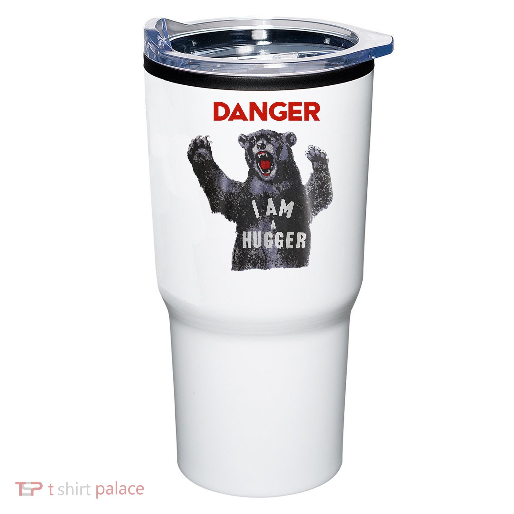 Funny Danger Im Hugger Bear Sun Nerd Geek Graphic Tumbler