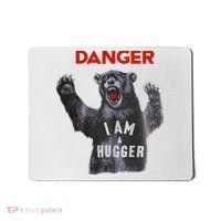 Funny Danger Im Hugger Bear Sun Nerd Geek Graphic Mousepad thumb 0