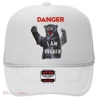 Funny Danger Im Hugger Bear Sun Nerd Geek Graphic Hat thumb 0