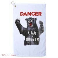 Funny Danger Im Hugger Bear Sun Nerd Geek Graphic Golf Towel thumb 0