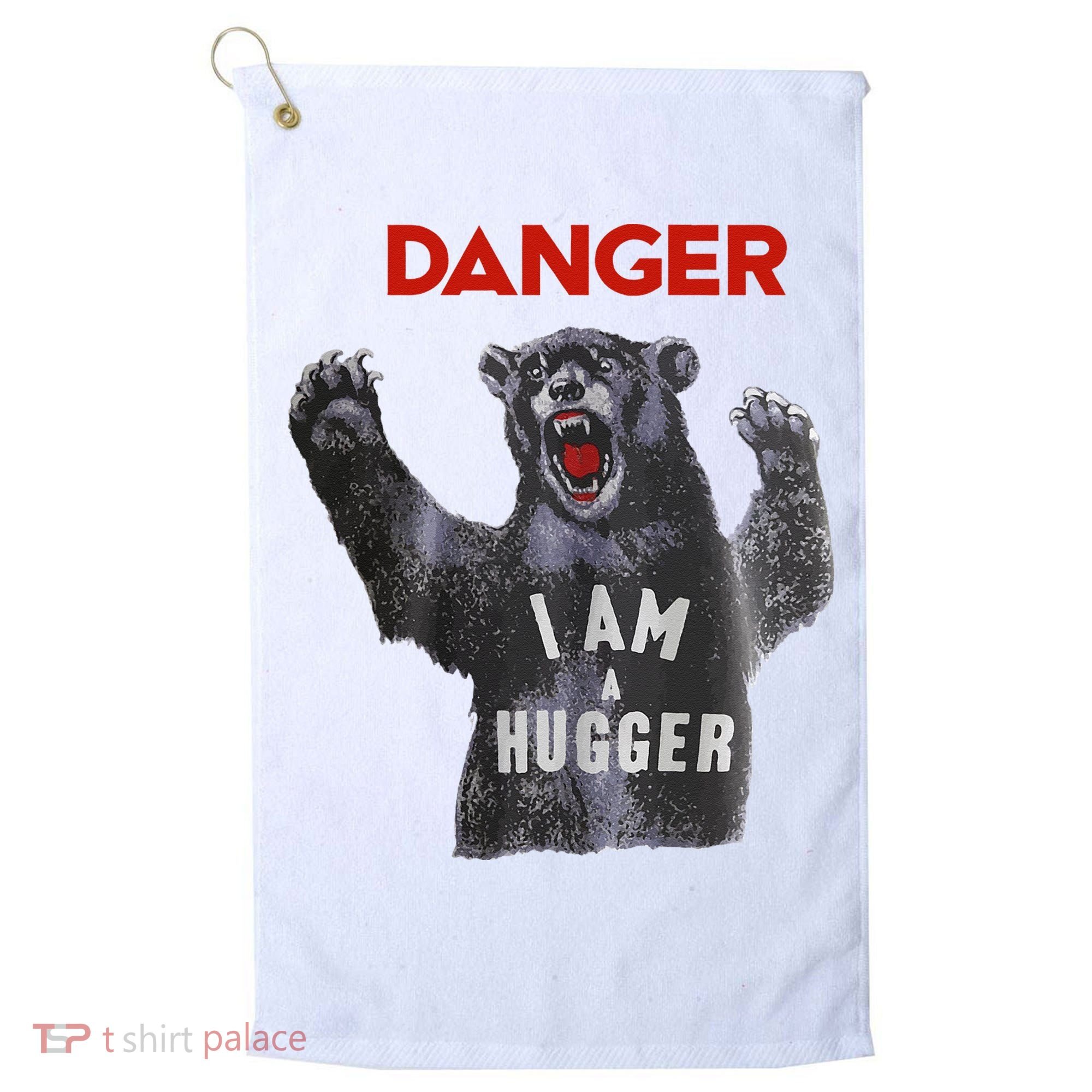 Funny Danger Im Hugger Bear Sun Nerd Geek Graphic Golf Towel
