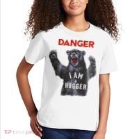 Funny Danger Im Hugger Bear Sun Nerd Geek Graphic Kids T-Shirt thumb 2