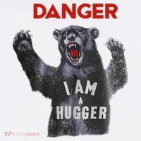 Funny Danger Im Hugger Bear Sun Nerd Geek Graphic Kids T-Shirt thumb 4