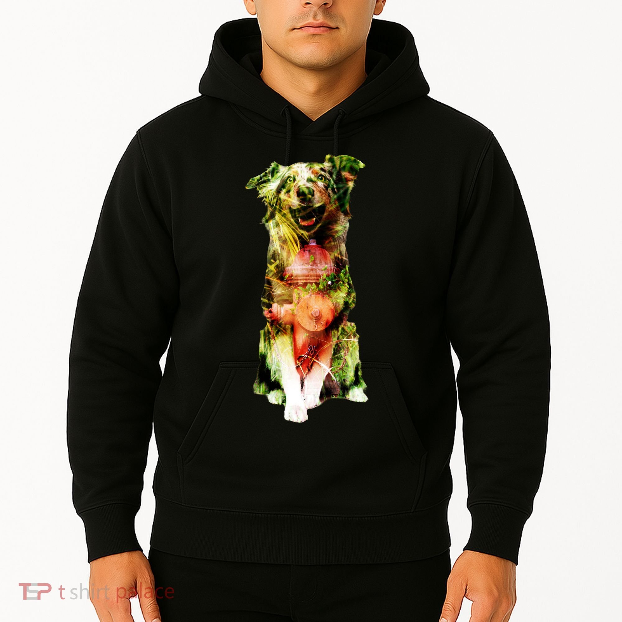 Figherfighter Dog Illustration Hoodie