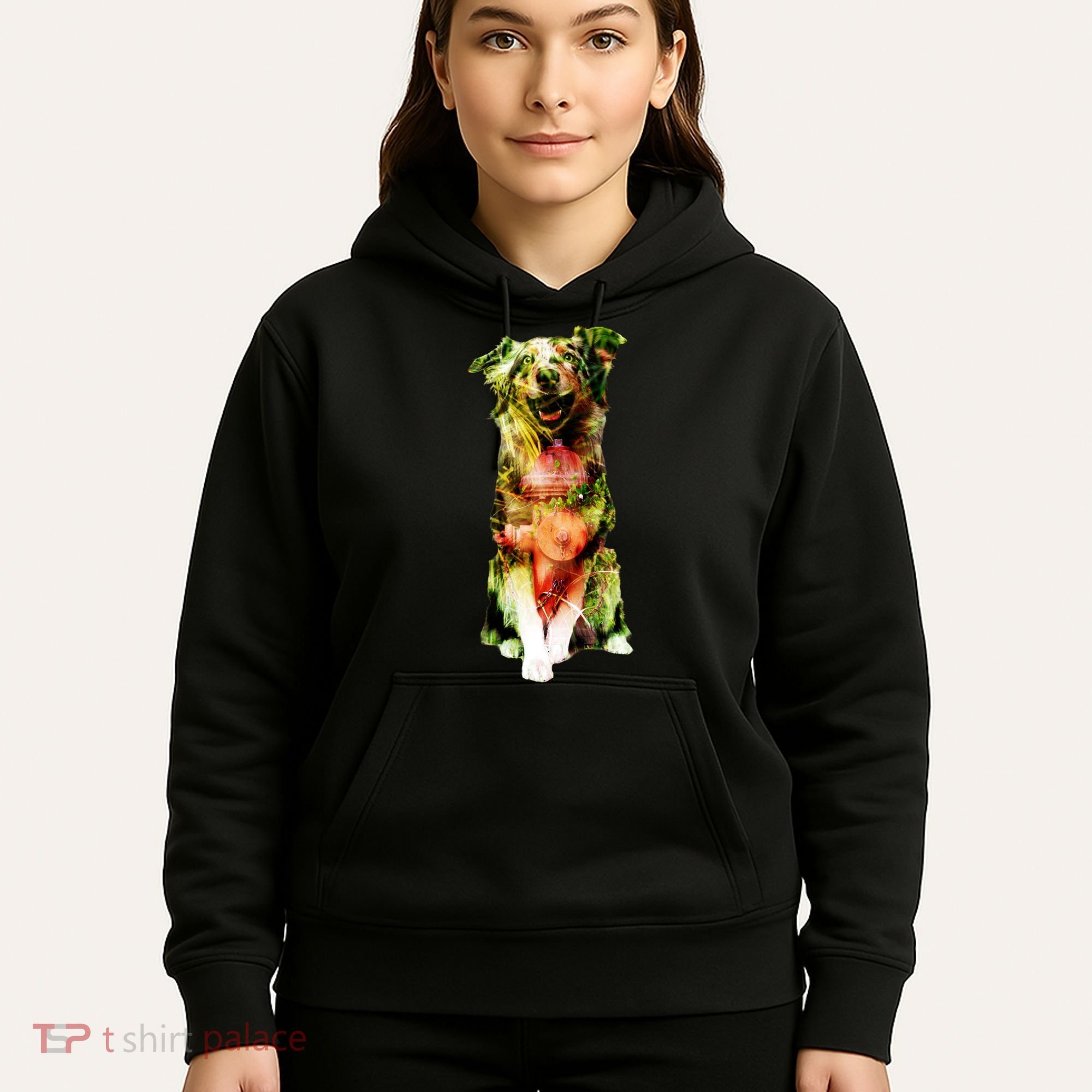 Figherfighter Dog Illustration Hoodie