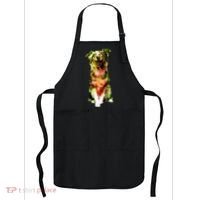 Figherfighter Dog Illustration Apron thumb 0