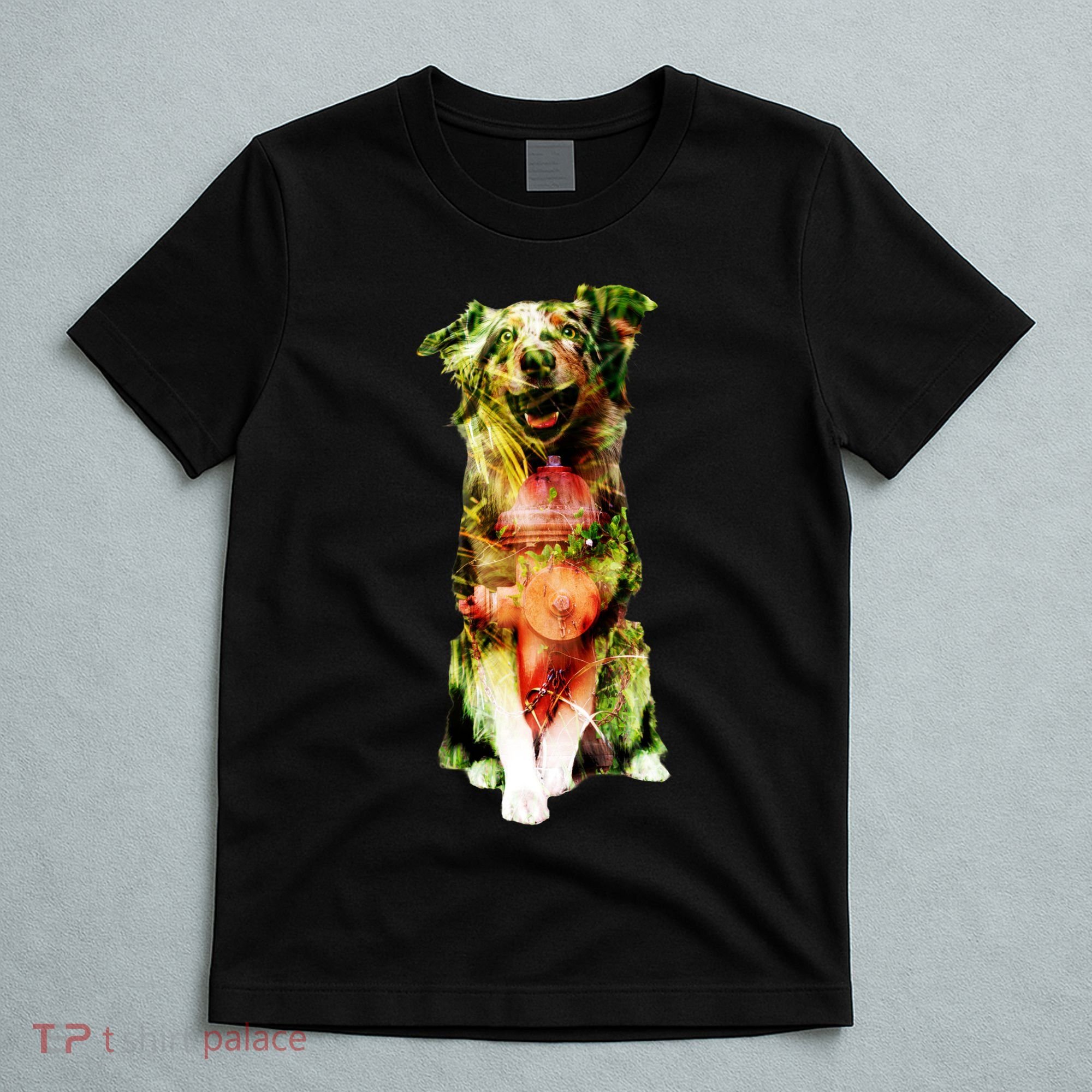 Figherfighter Dog Illustration T-Shirt