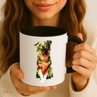 Figherfighter Dog Illustration Coffee Mug thumb 3