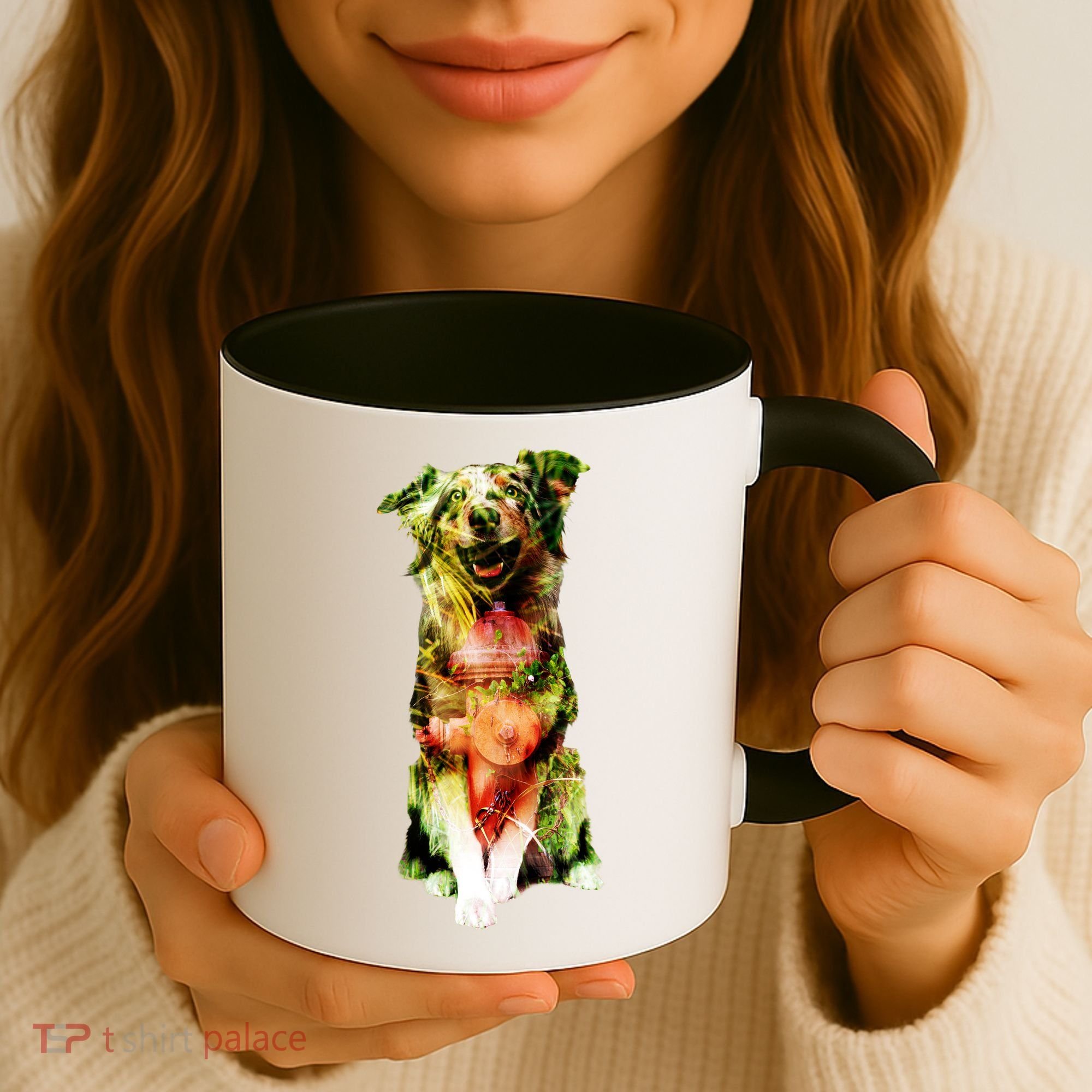 Figherfighter Dog Illustration Coffee Mug