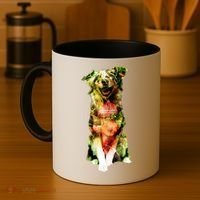 Figherfighter Dog Illustration Coffee Mug thumb 4