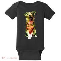 Figherfighter Dog Illustration Baby Bodysuit thumb 0