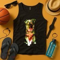 Figherfighter Dog Illustration Tank Top thumb 4