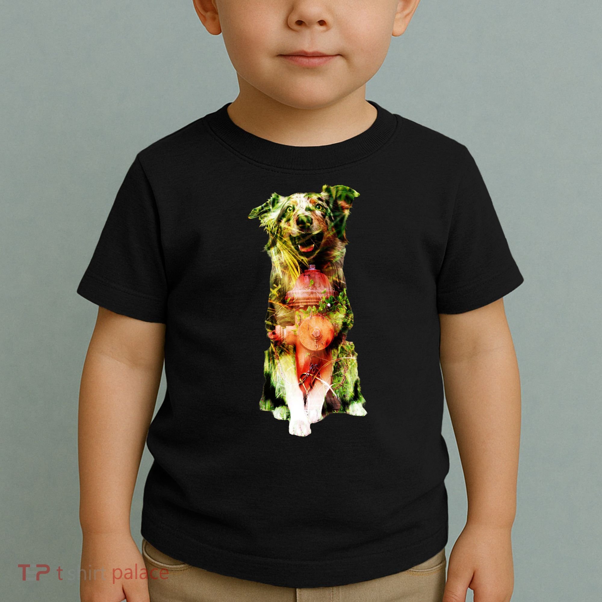 Figherfighter Dog Illustration Toddler T-Shirt