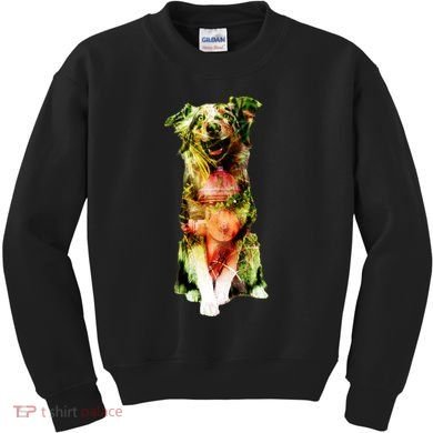 Figherfighter Dog Illustration Kids Sweatshirt