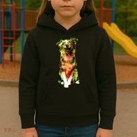 Figherfighter Dog Illustration Kids Hoodie thumb 3