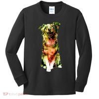 Figherfighter Dog Illustration Kids Long Sleeve Shirt thumb 0