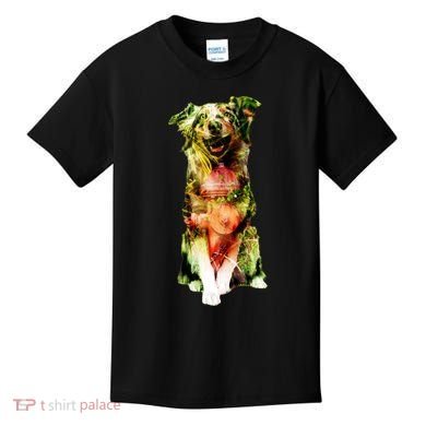 Figherfighter Dog Illustration Kids T-Shirt