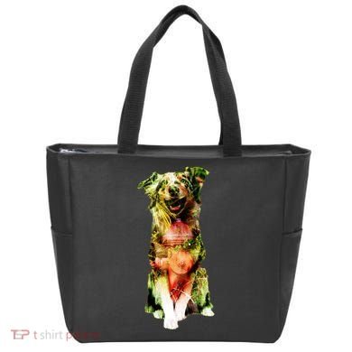 Figherfighter Dog Illustration Tote Bag