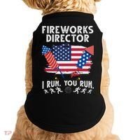 Fireworks Director I Run You Run 4th Of July Festive Doggie Tank thumb 0