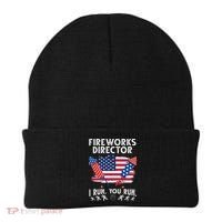 Fireworks Director I Run You Run 4th Of July Festive Beanie thumb 0
