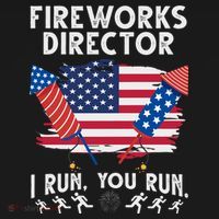 Fireworks Director I Run You Run 4th Of July Festive Women's Hoodie thumb 2