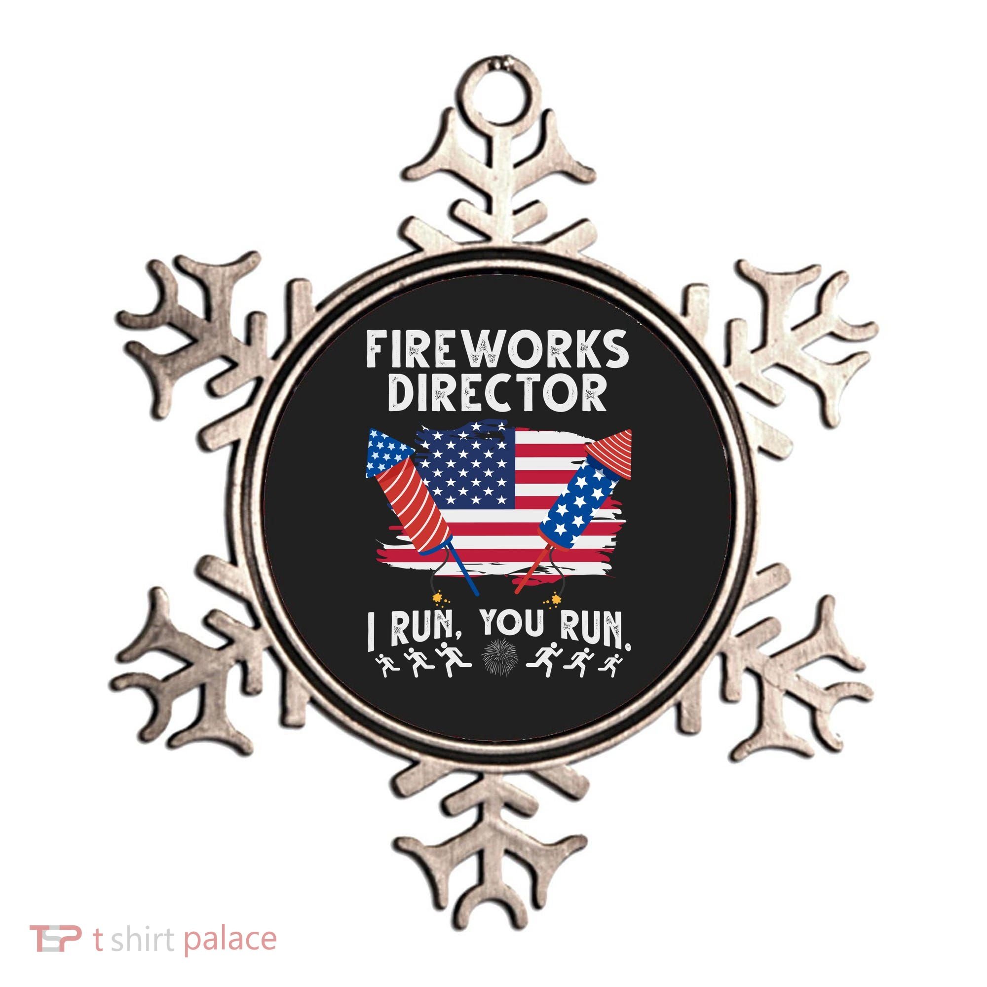 Fireworks Director I Run You Run 4th Of July Festive Ornament