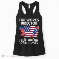 Fireworks Director I Run You Run 4th Of July Festive Women's Tank Top thumb 0