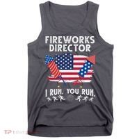 Fireworks Director I Run You Run 4th Of July Festive Tank Top thumb 0