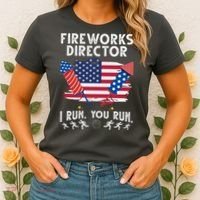 Fireworks Director I Run You Run 4th Of July Festive Women's T-Shirt thumb 2