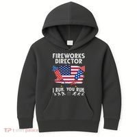 Fireworks Director I Run You Run 4th Of July Festive Kids Hoodie thumb 0