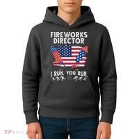 Fireworks Director I Run You Run 4th Of July Festive Kids Hoodie thumb 4