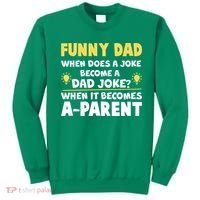 Funny Dad Joke When It Becomes A Parent Sweatshirt thumb 0
