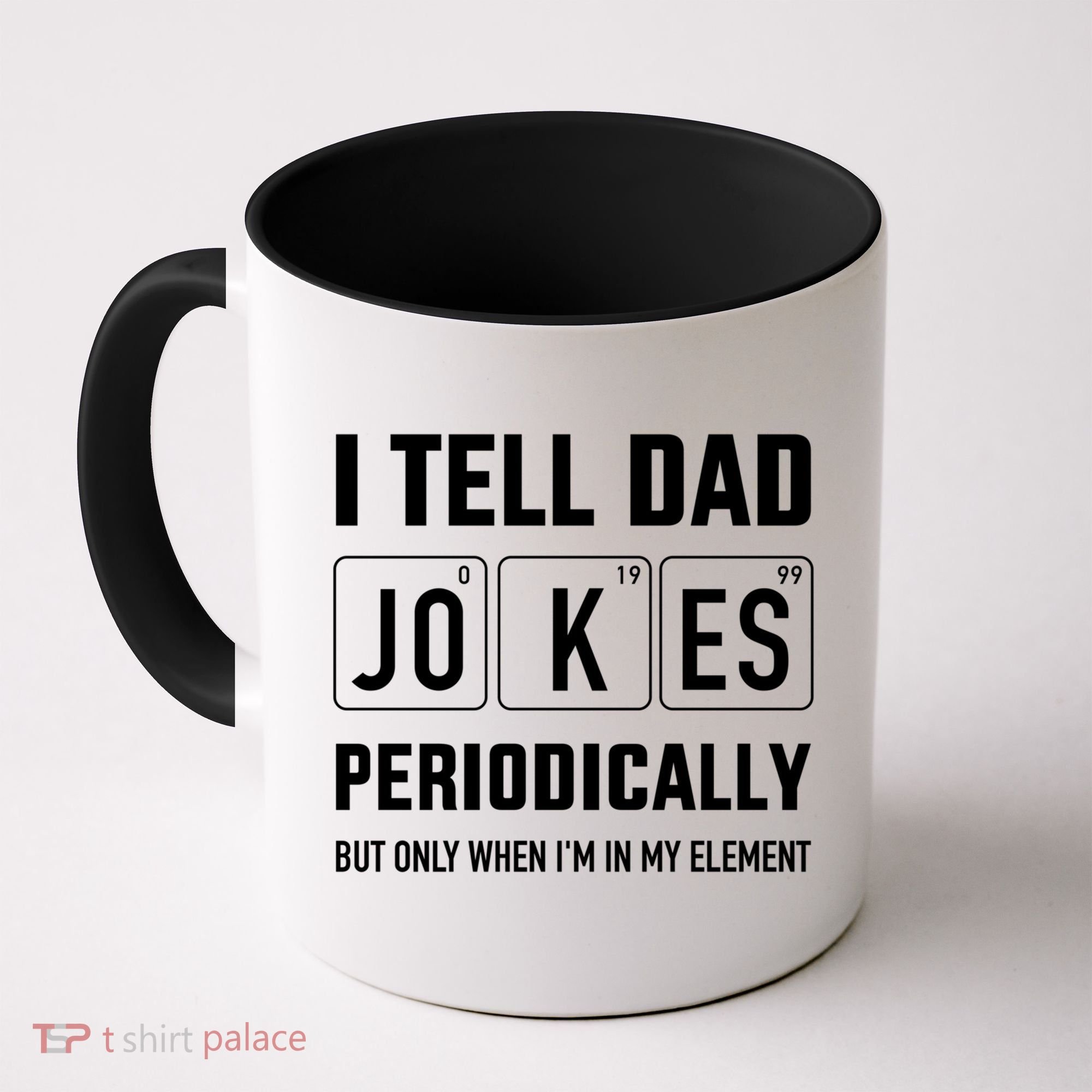 Funny Dad Jokes Periodically In Elet For Fathers Day Gift Coffee Mug