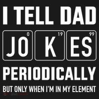 Funny Dad Jokes Periodically In Elet For Fathers Day Gift Ornament thumb 1