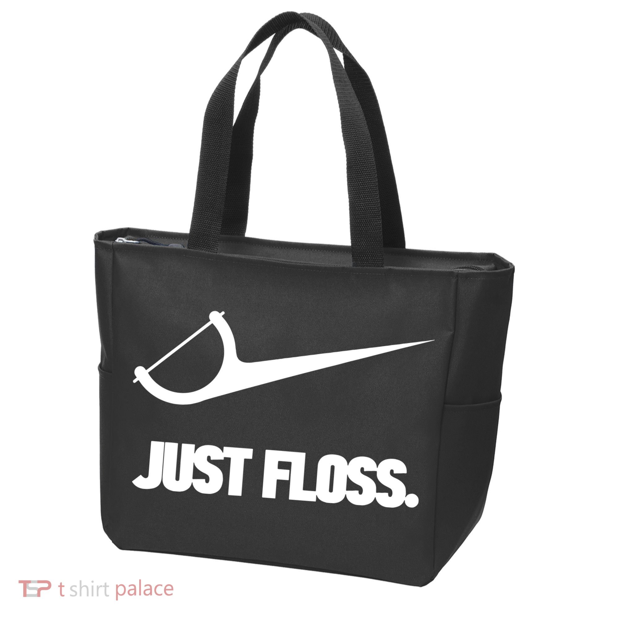 Funny Dentist Just Floss Dental Office Gift Tote Bag