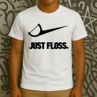Funny Dentist Just Floss Dental Office Gift T-Shirt thumb 3