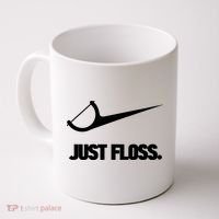 Funny Dentist Just Floss Dental Office Gift Coffee Mug thumb 0