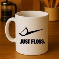 Funny Dentist Just Floss Dental Office Gift Coffee Mug thumb 4