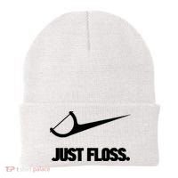 Funny Dentist Just Floss Dental Office Gift Beanie thumb 0
