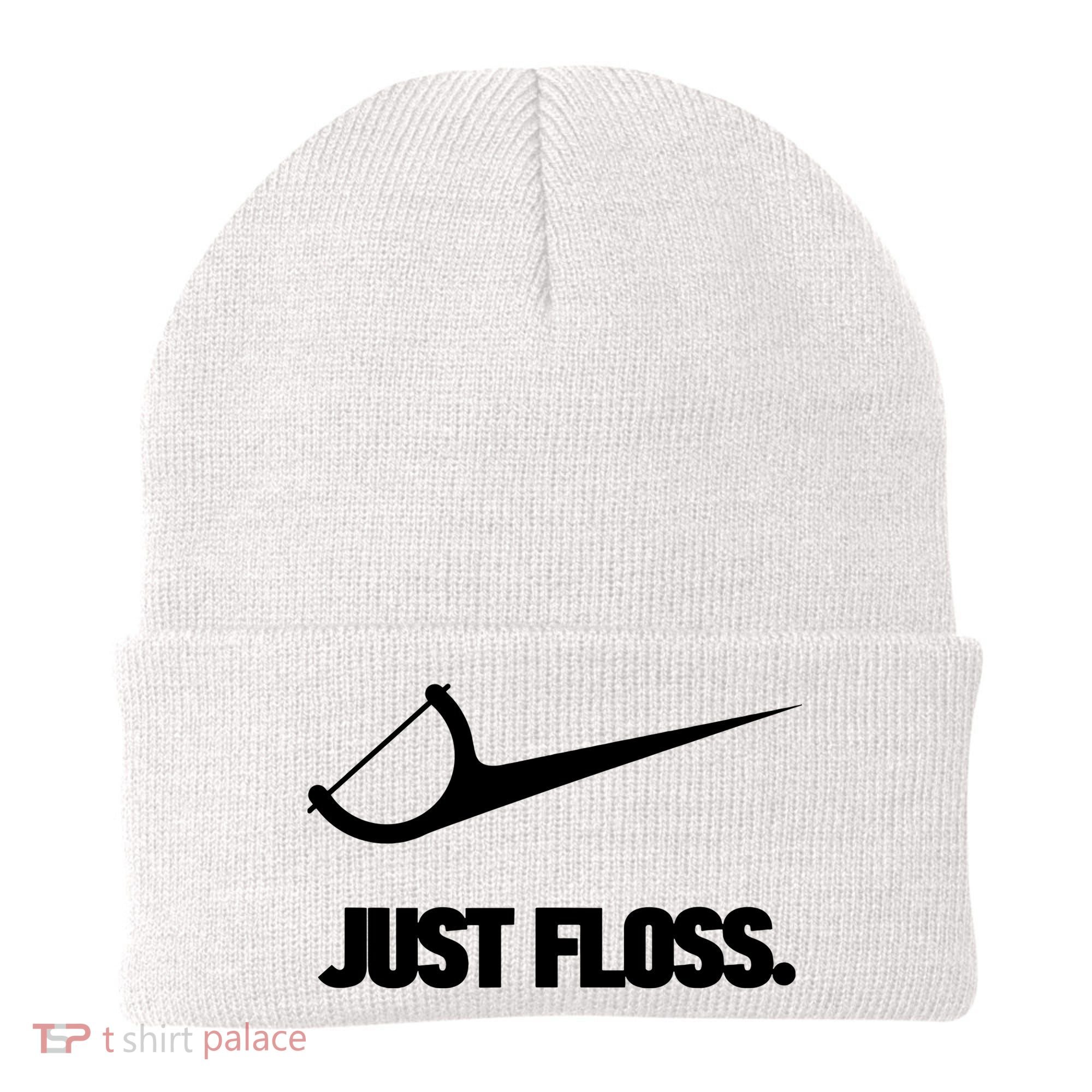 Funny Dentist Just Floss Dental Office Gift Beanie