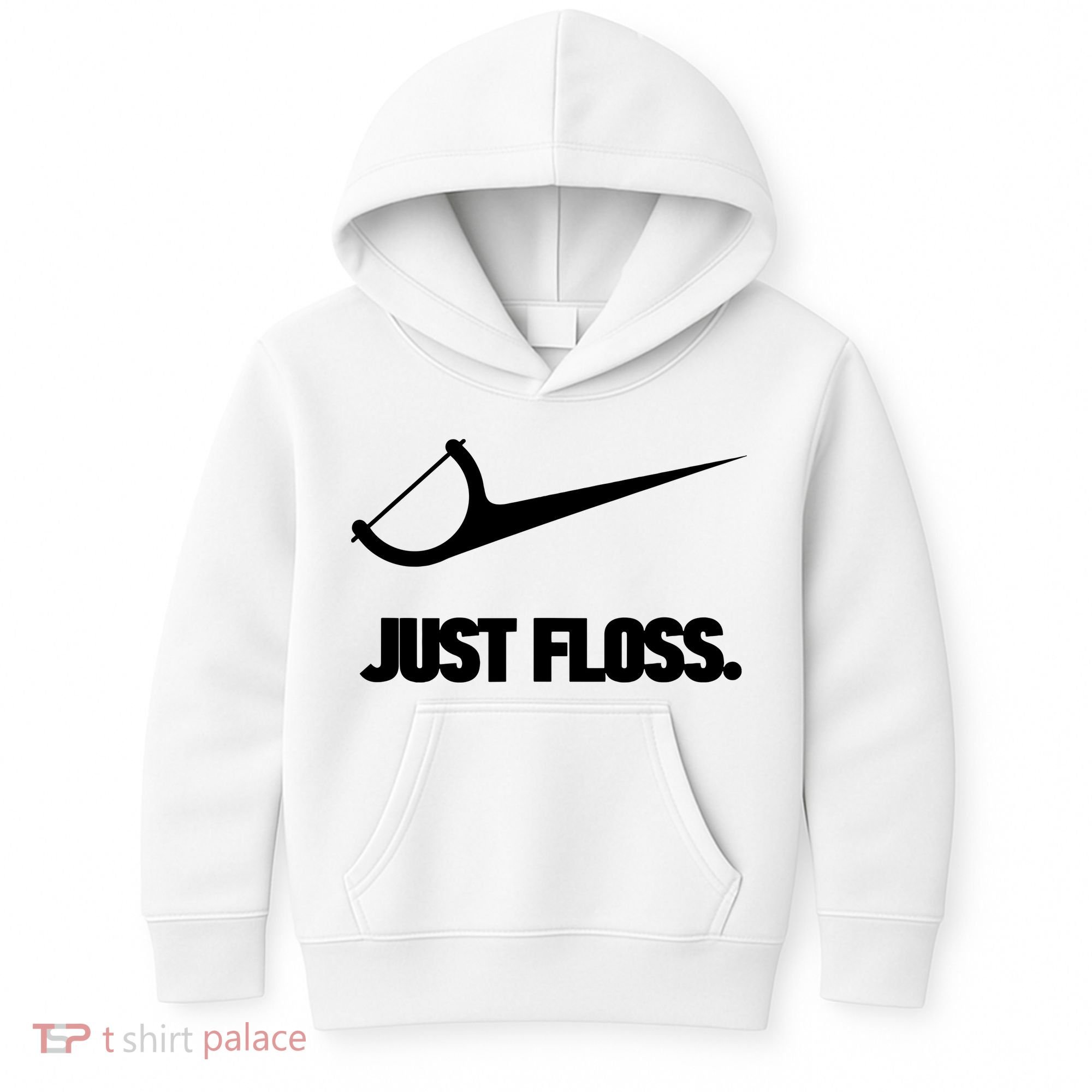 Funny Dentist Just Floss Dental Office Gift Kids Hoodie