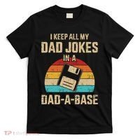 Funny Dad Jokes In Dadabase Vintage T-Shirt thumb 0