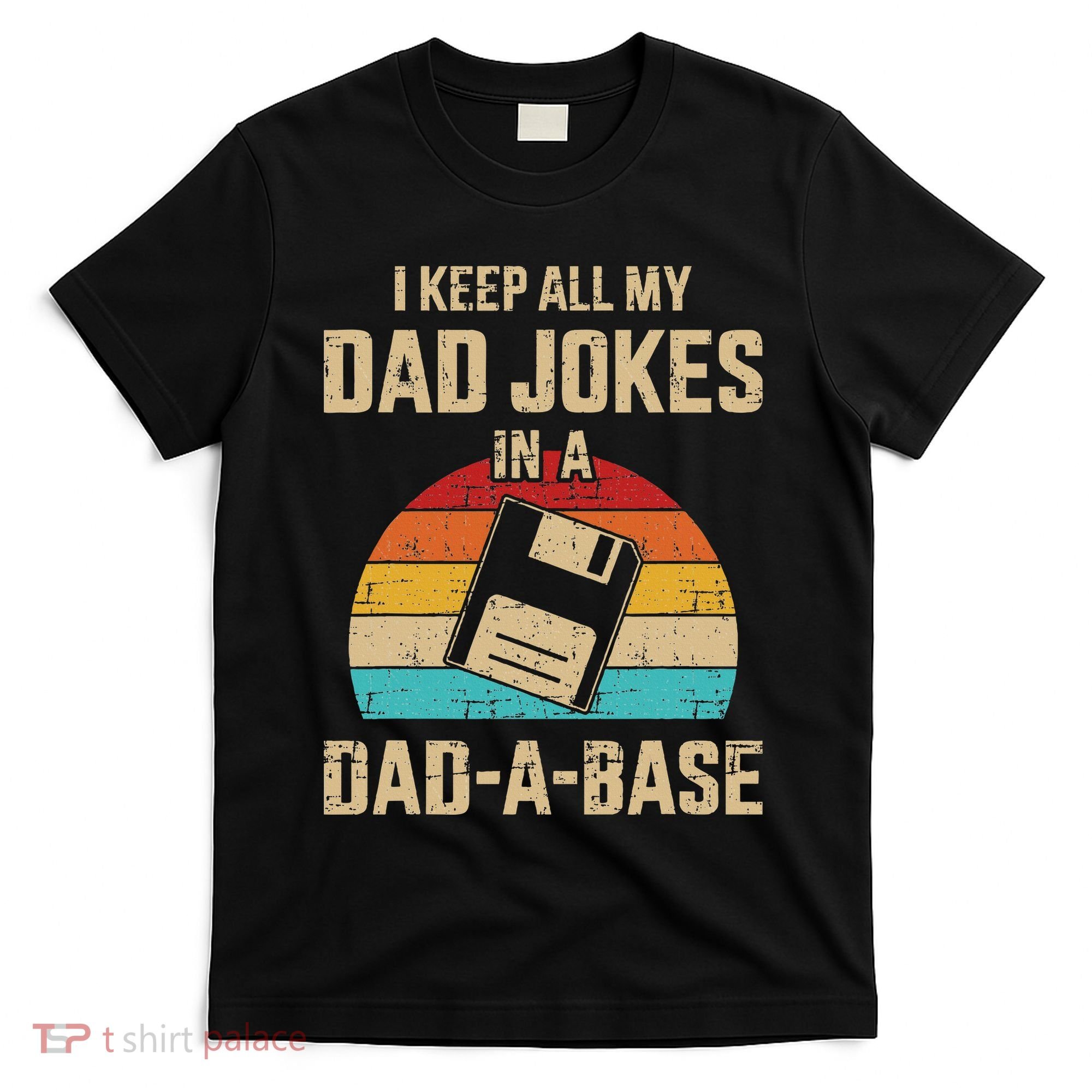 Funny Dad Jokes In Dadabase Vintage T-Shirt