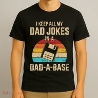 Funny Dad Jokes In Dadabase Vintage T-Shirt thumb 3
